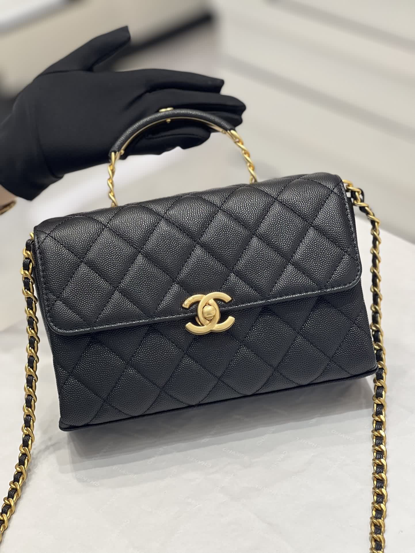 Chanel 23s carry me超級美的手柄荔枝皮到貨啦