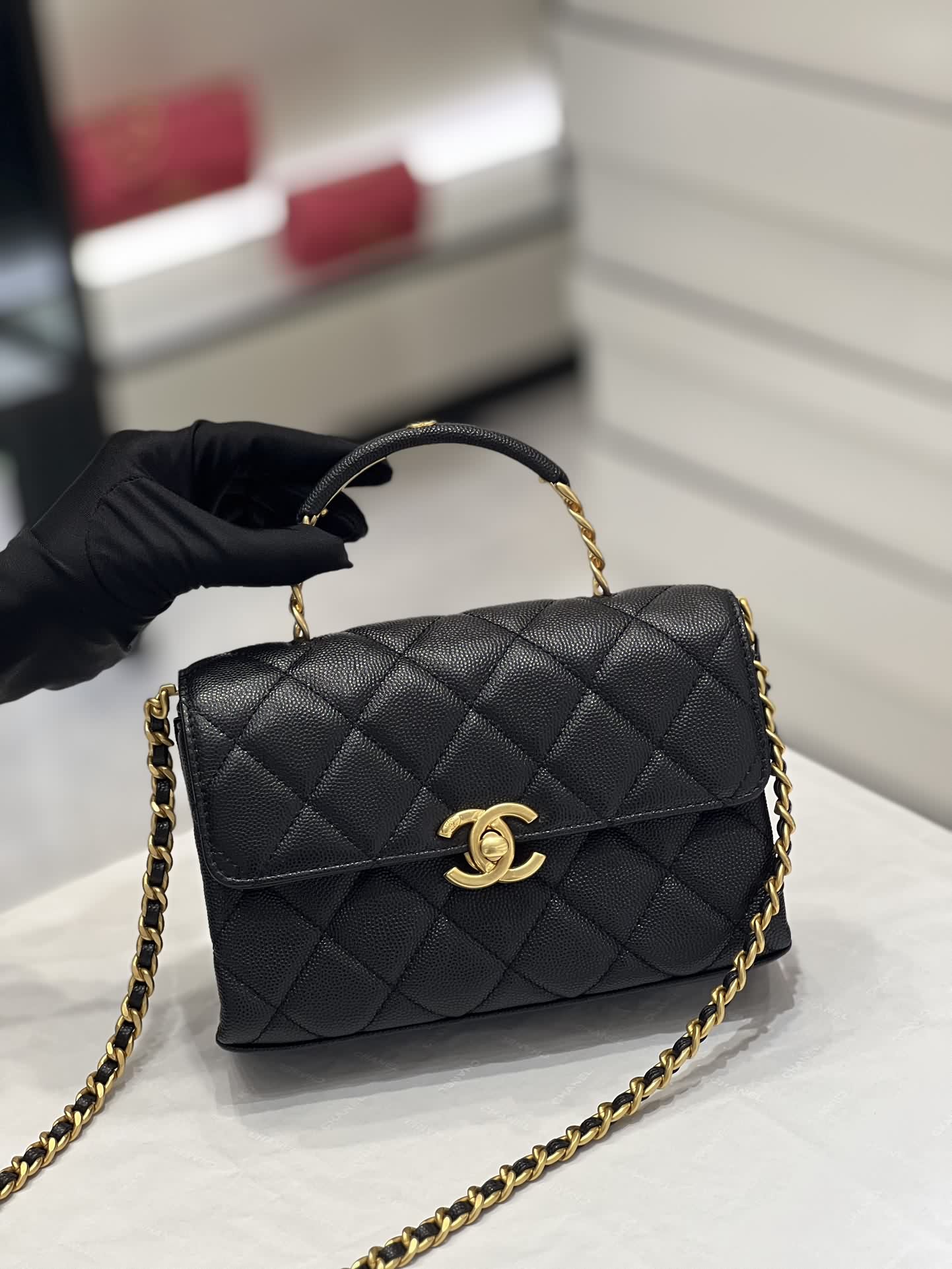 Chanel 23s carry me超級美的手柄荔枝皮到貨啦