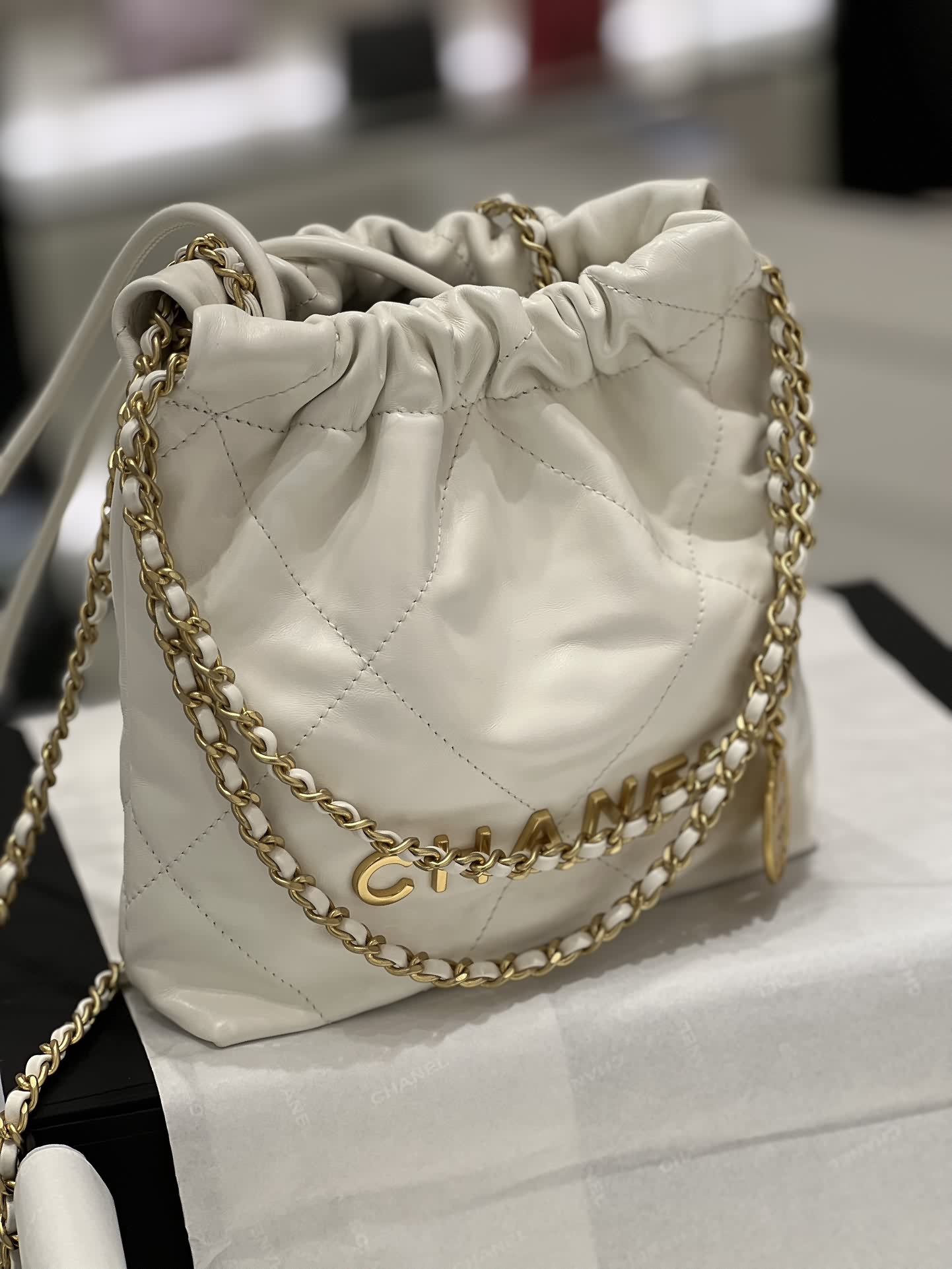 Chanel mini 22bag 白金現貨