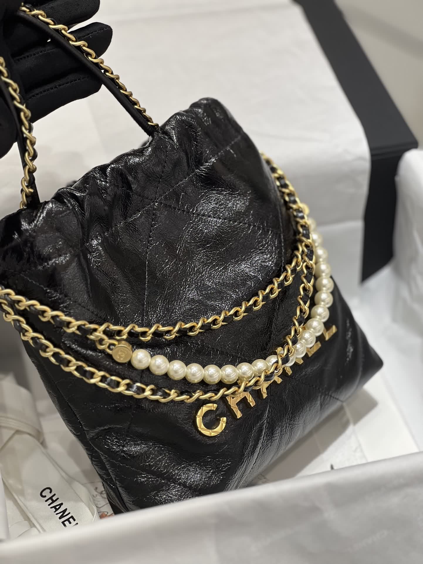 22bag mini黑金珍珠