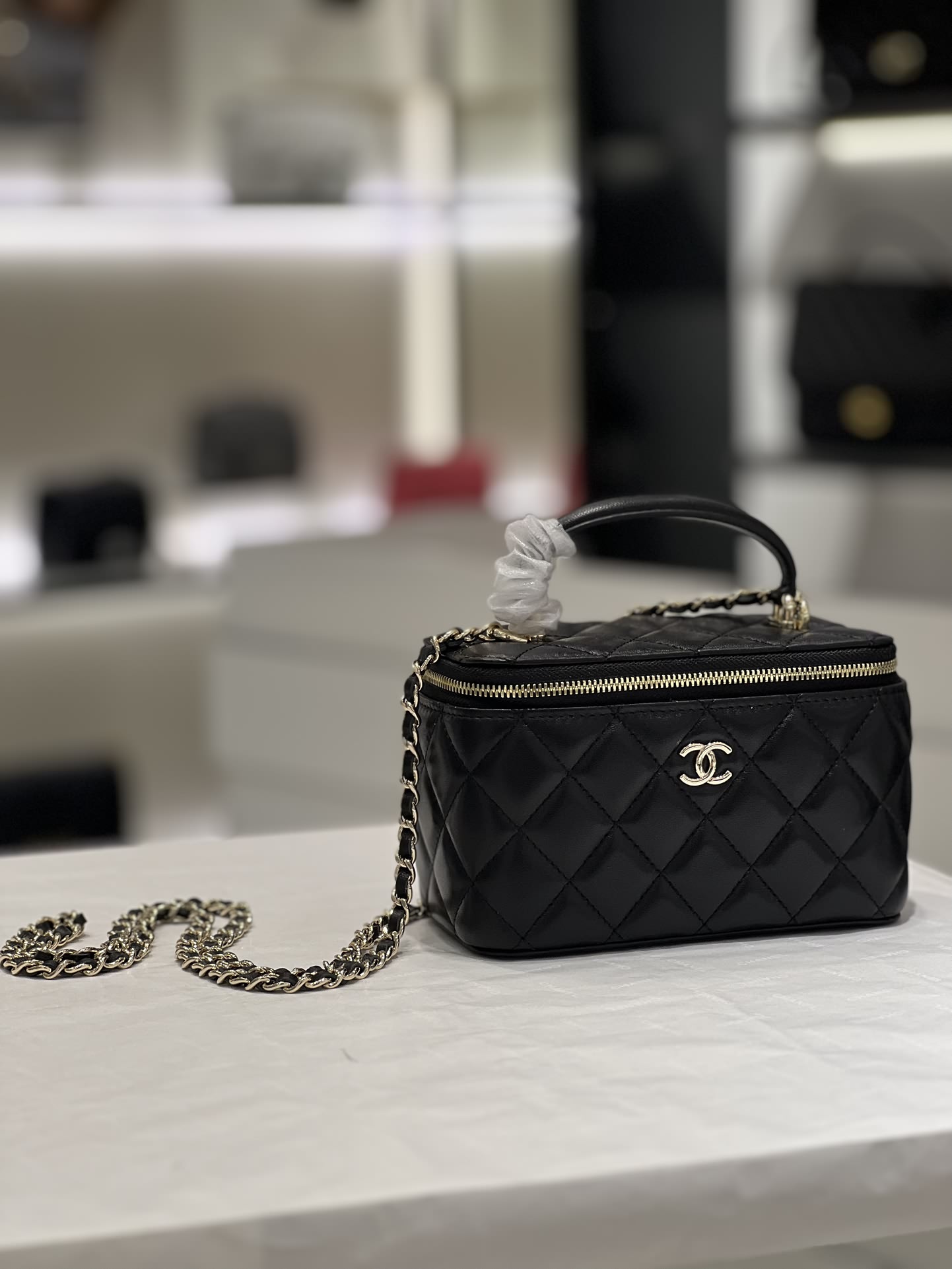 CHANEL2022c高級手工坊手柄長盒子