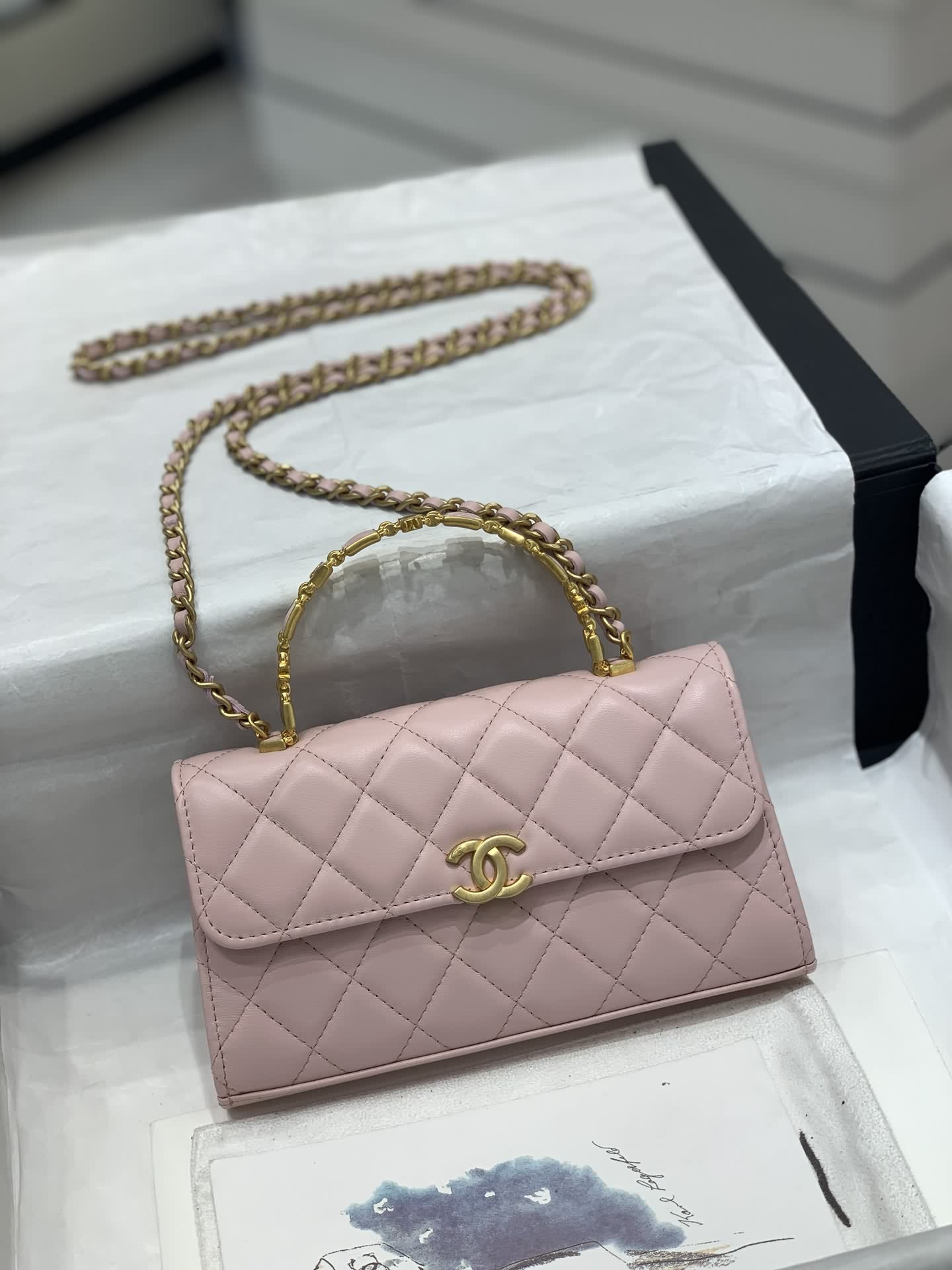 OHANEL 22B琺瑯扣手柄包 Kelly
