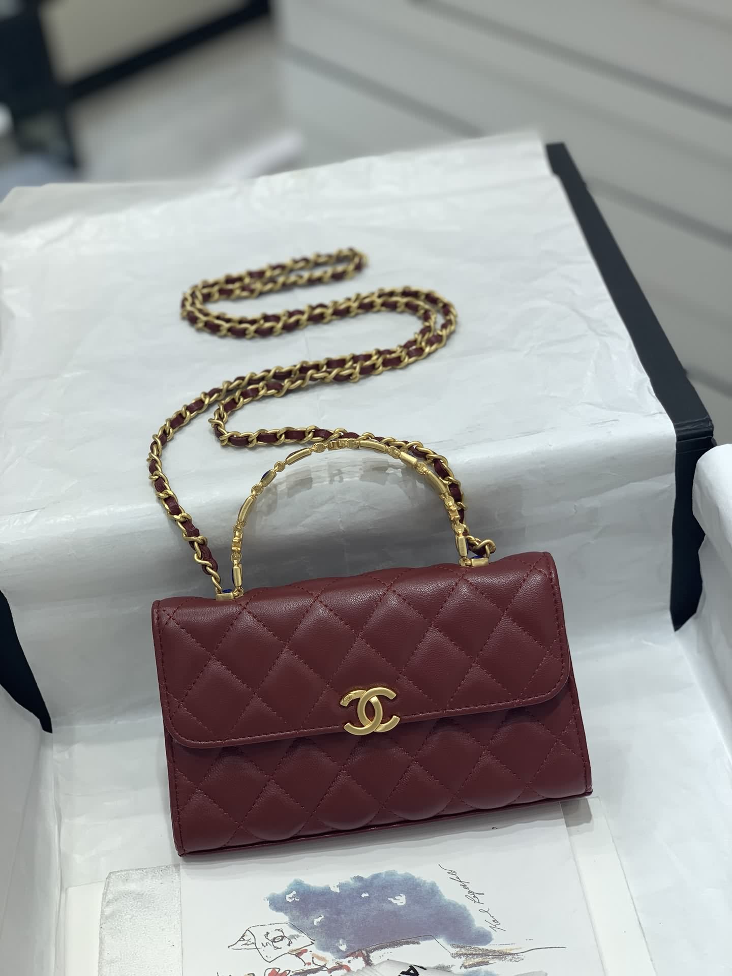OHANEL 22B琺瑯扣手柄包 Kelly