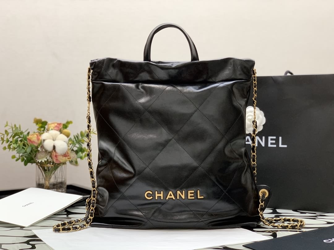22S 22BAG 黑色雙肩背包