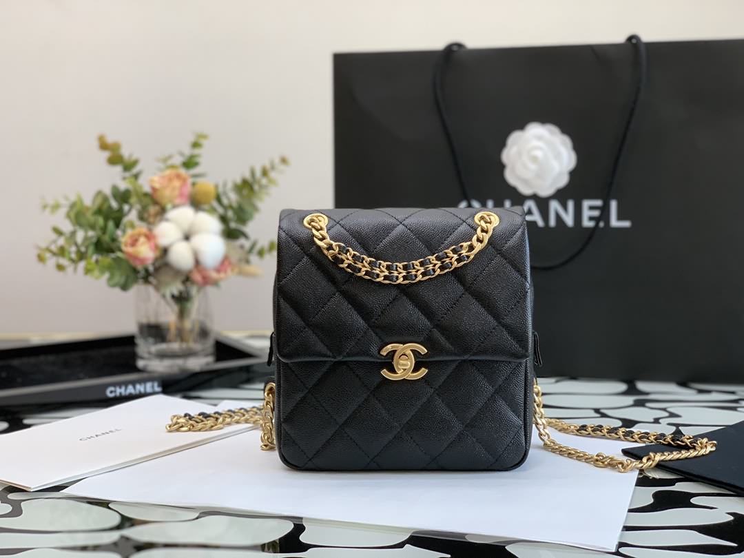 Chane 22p春夏系列 復古雙肩背包