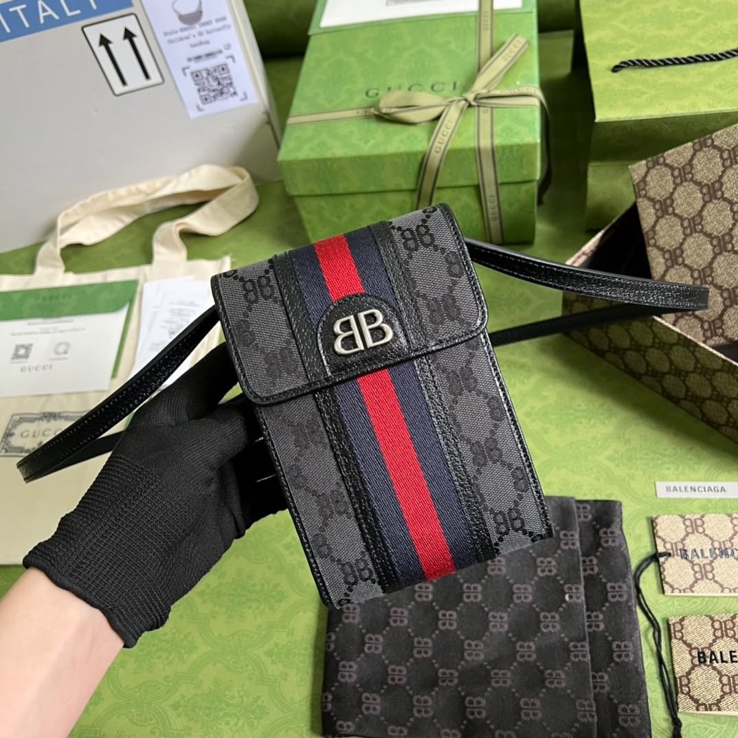 Hacker塗層帆布手機包