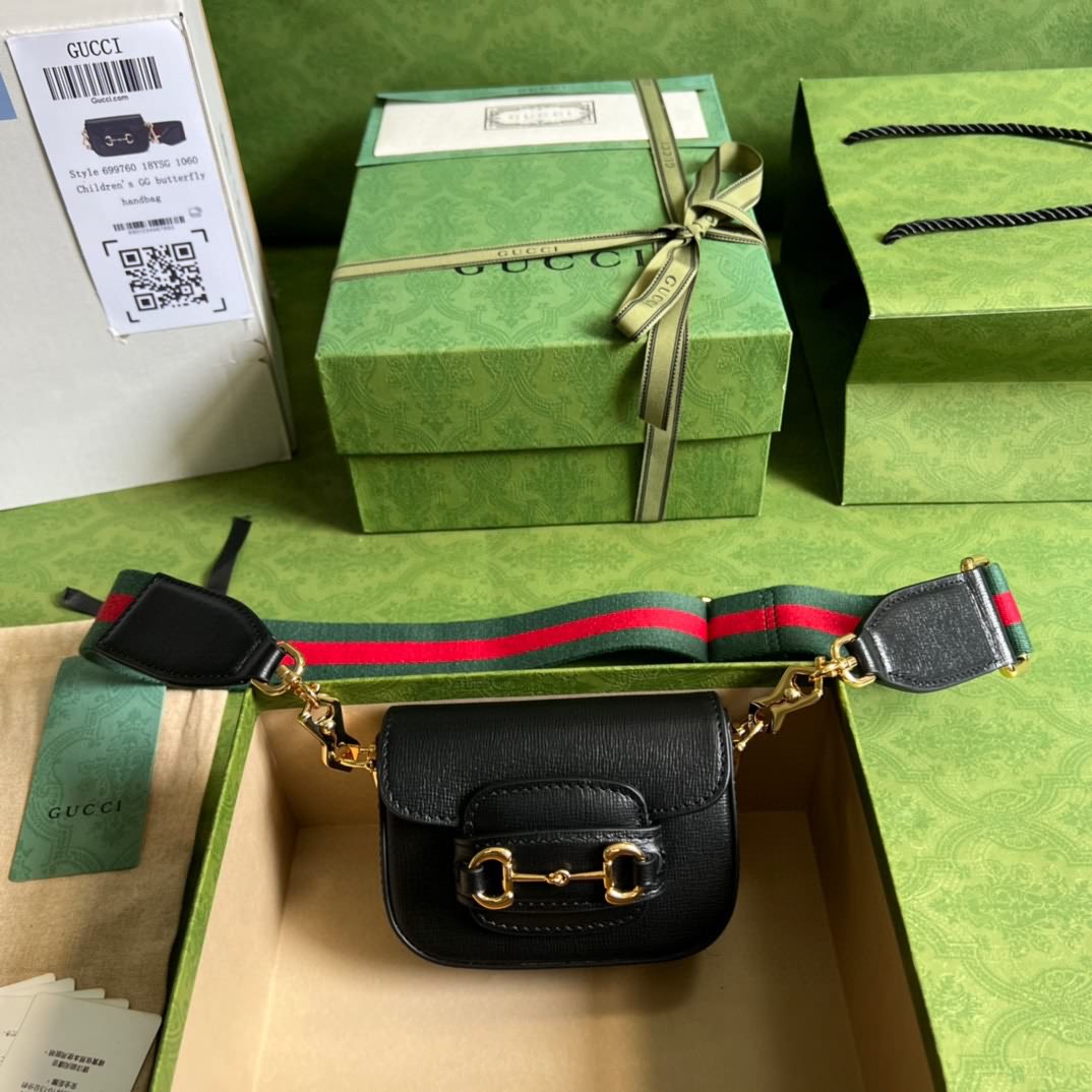 Gucci Horsebit 1955系列肩帶錢包