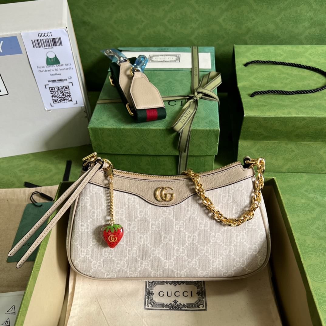 新款GG草莓吊墜