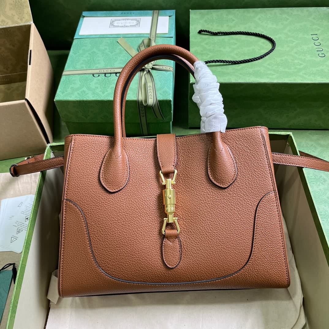 Gucci Jackie 1961系列小號粒紋托特包