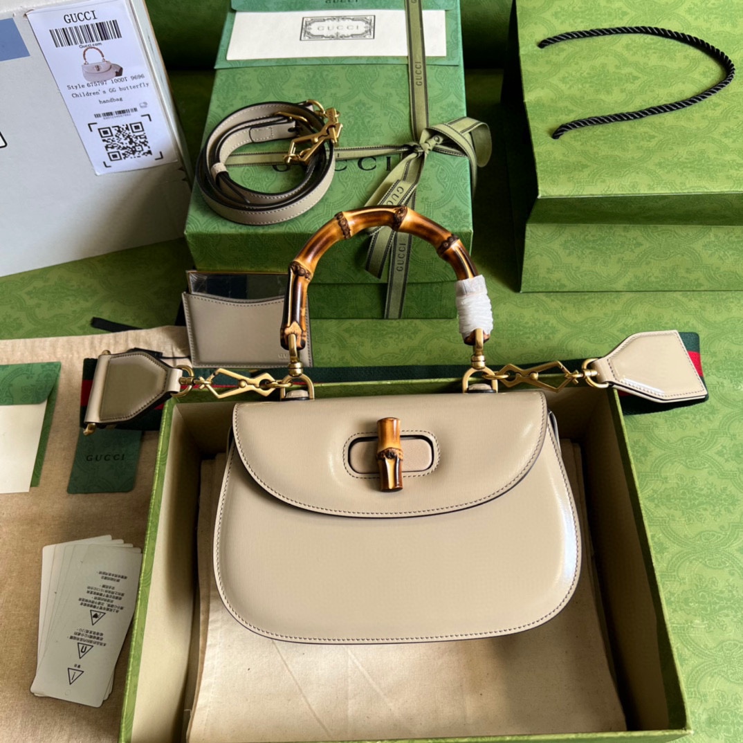 Gucci Bamboo 1948系列竹節小號手袋