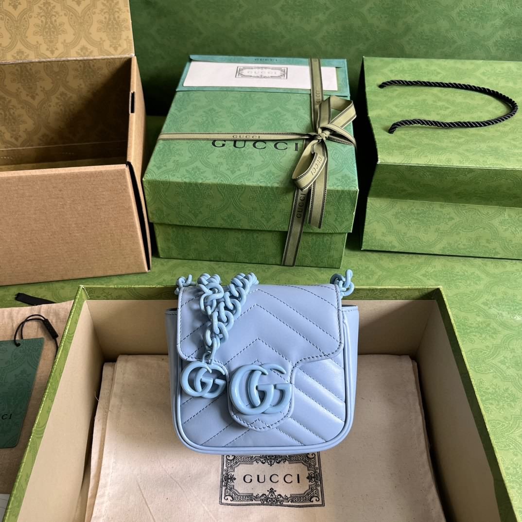 GG Marmont系列絎縫腰包