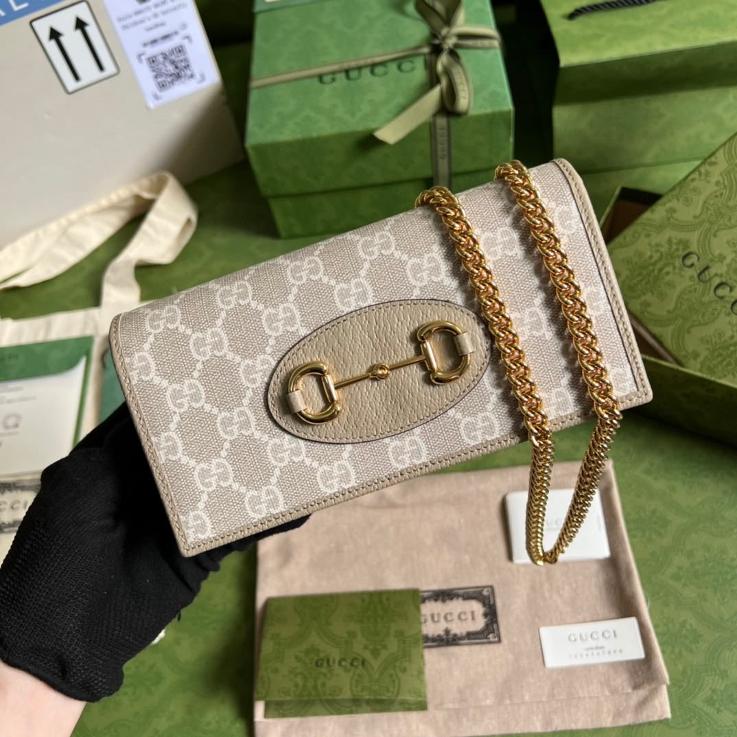 Gucci 馬銜扣1955系列手袋