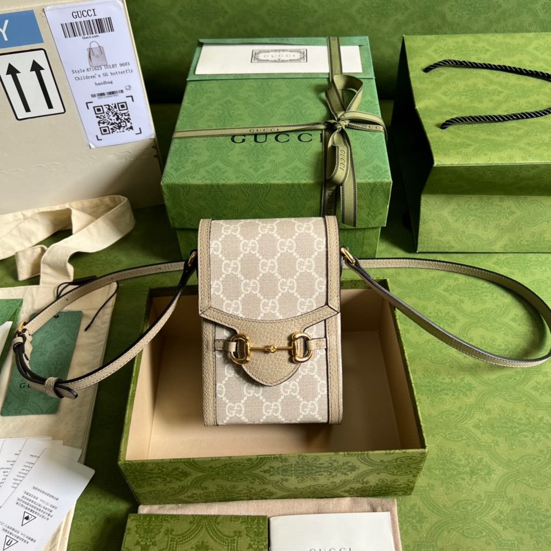 Gucci 馬銜扣1955系列迷你手袋