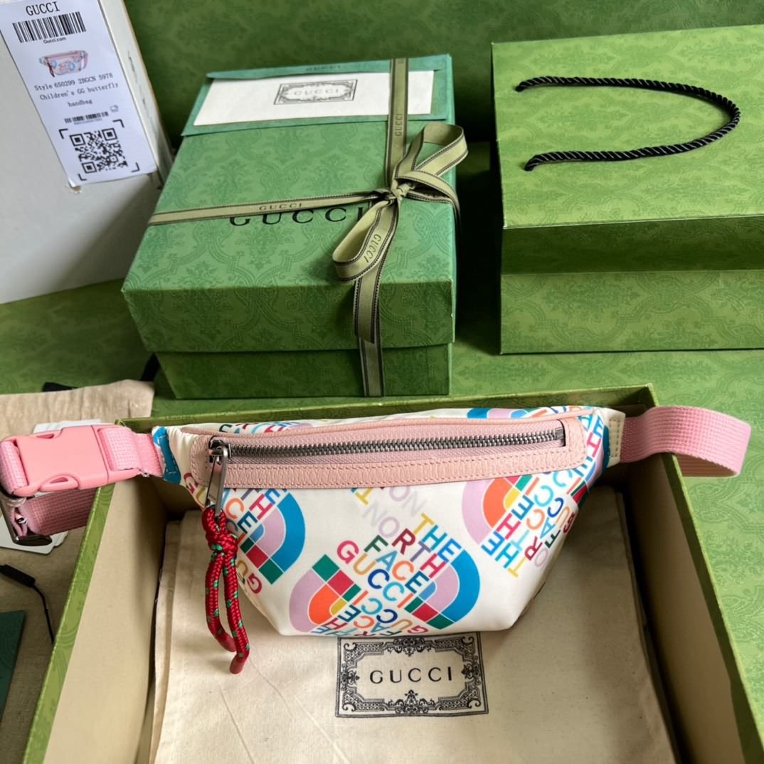 The North Face x Gucci聯名系列腰包
