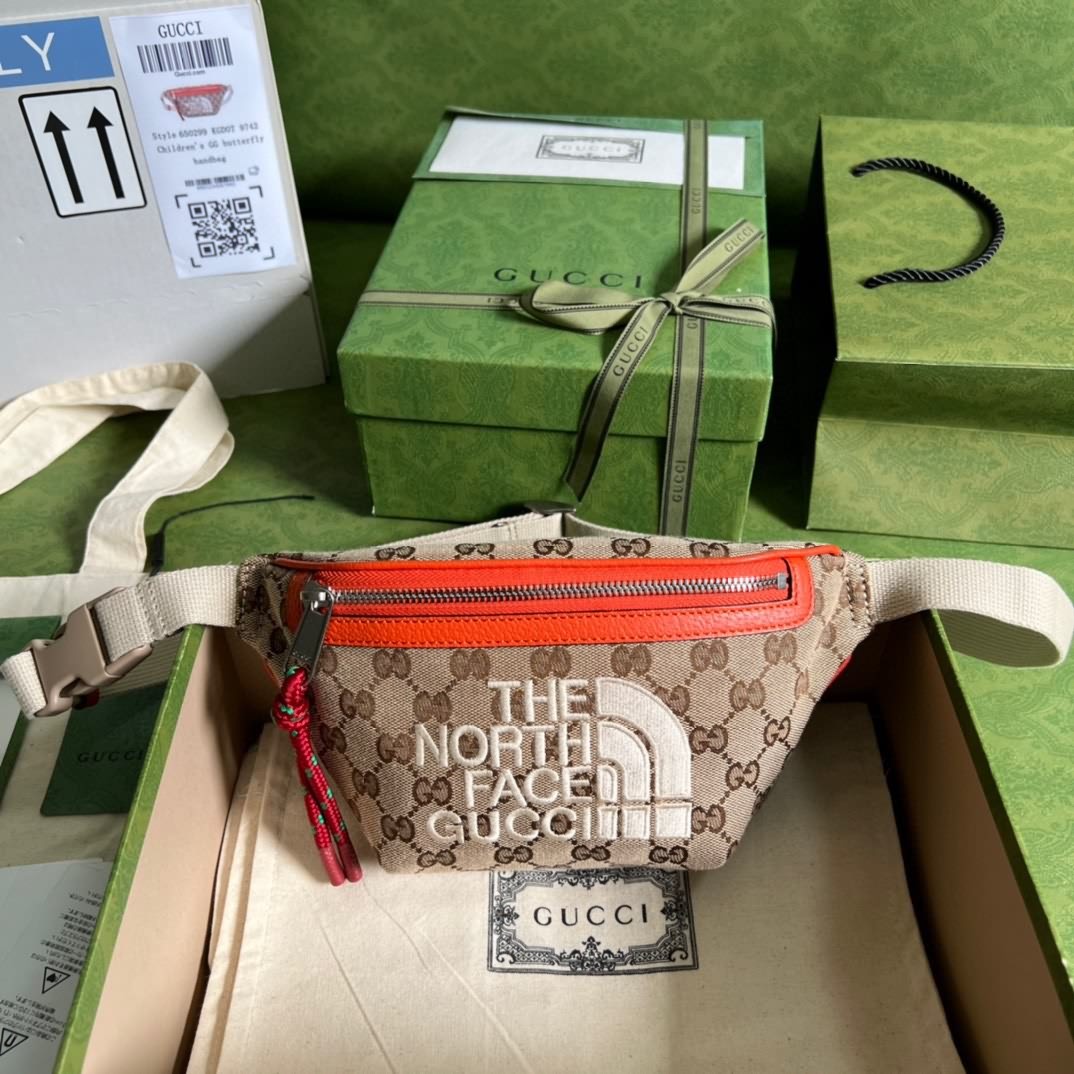 The North Face x Gucci聯名系列腰包