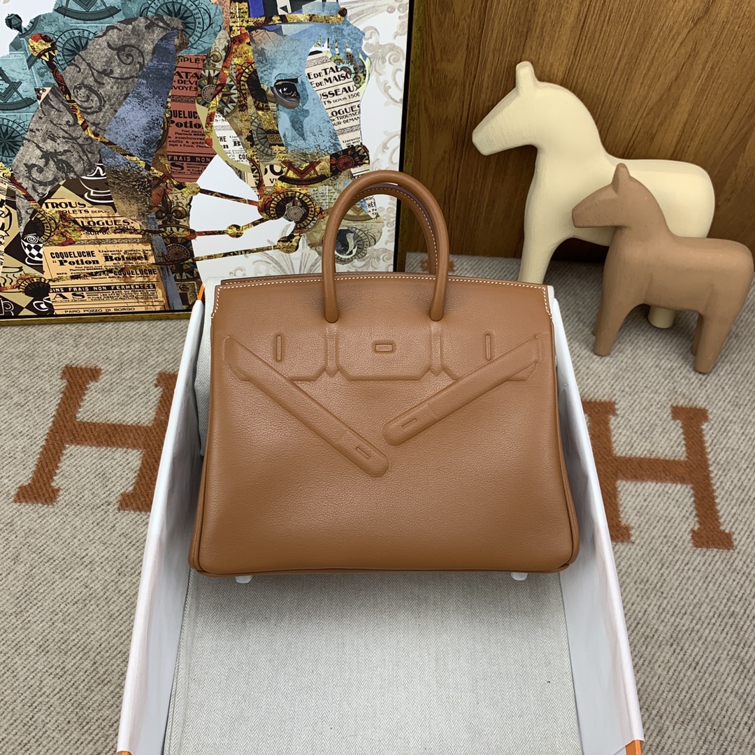 Birkin Shadow 幻影 25cm Swift小牛皮 37金棕