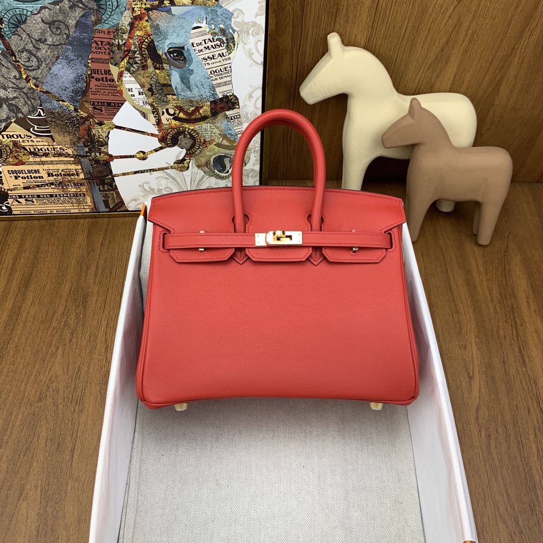 Birkin 25cm swift皮 S3心紅 金扣