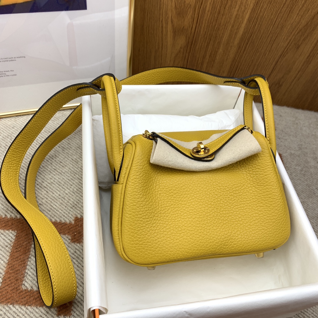 mini Lindy Clemence皮 tc 9D琥珀黃