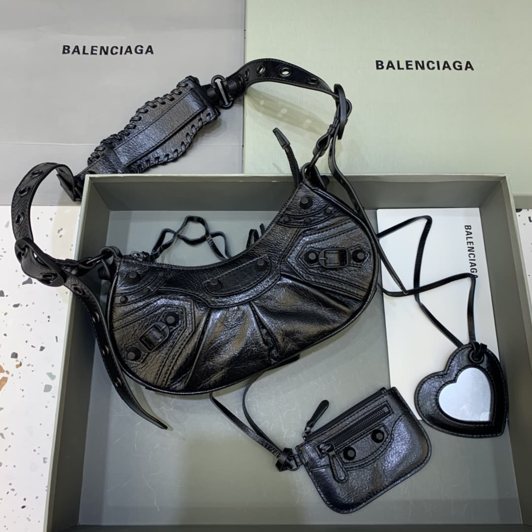 Balenciag Le Cagole半月牙腋下包斜挎包