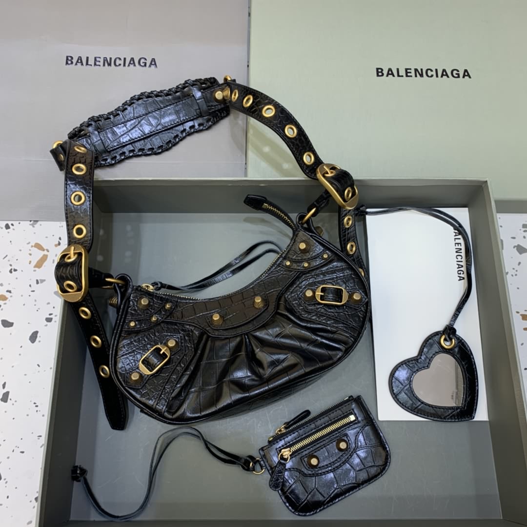 Balenciag Le Cagole半月牙腋下包斜挎包
