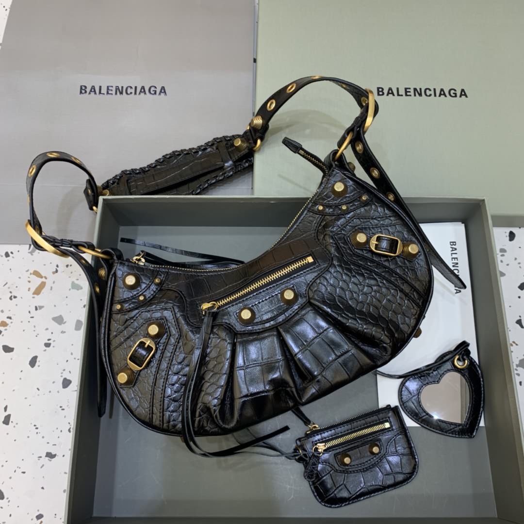 Balenciag Le Cagole半月牙腋下包斜挎包