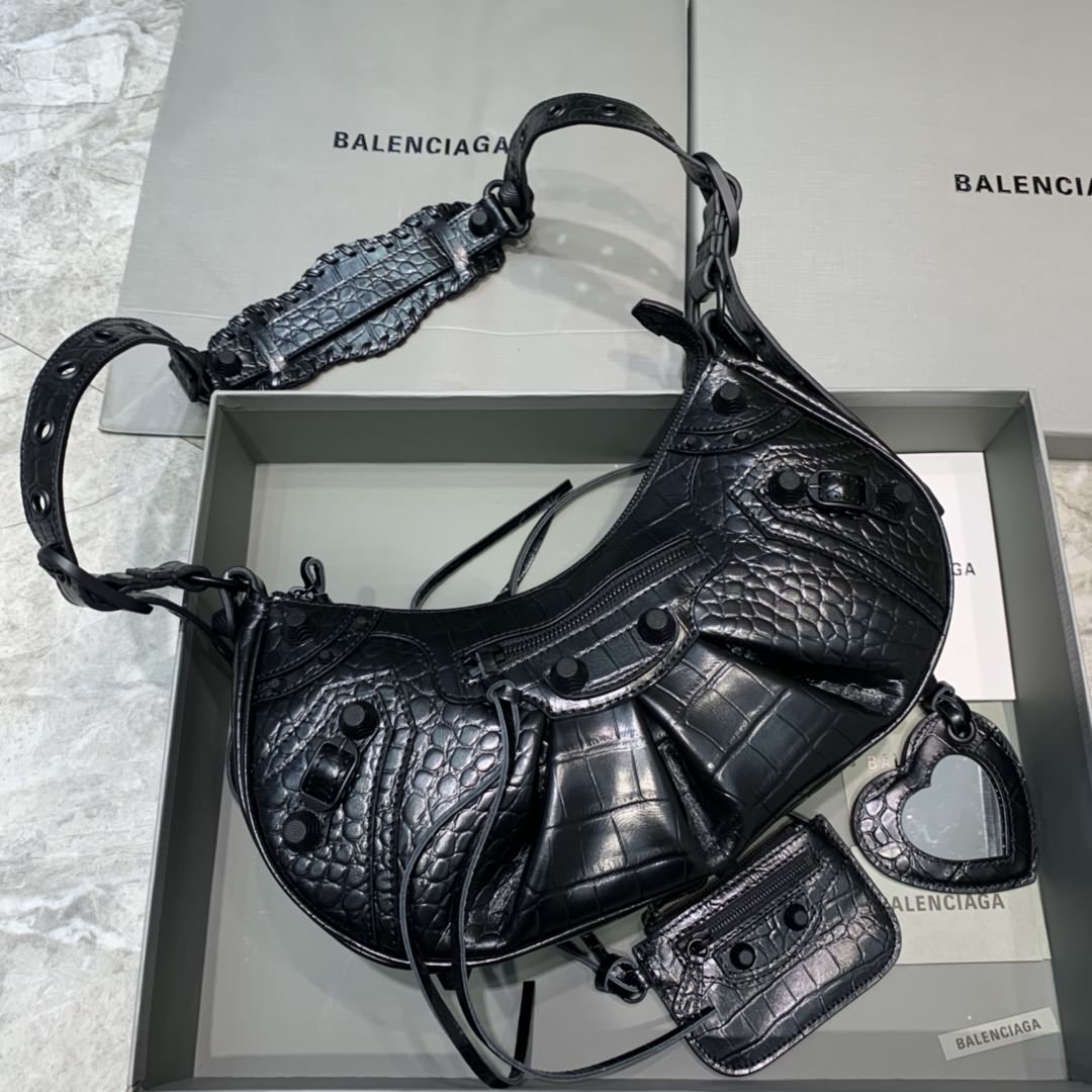 Balenciag Le Cagole半月牙腋下包斜挎包