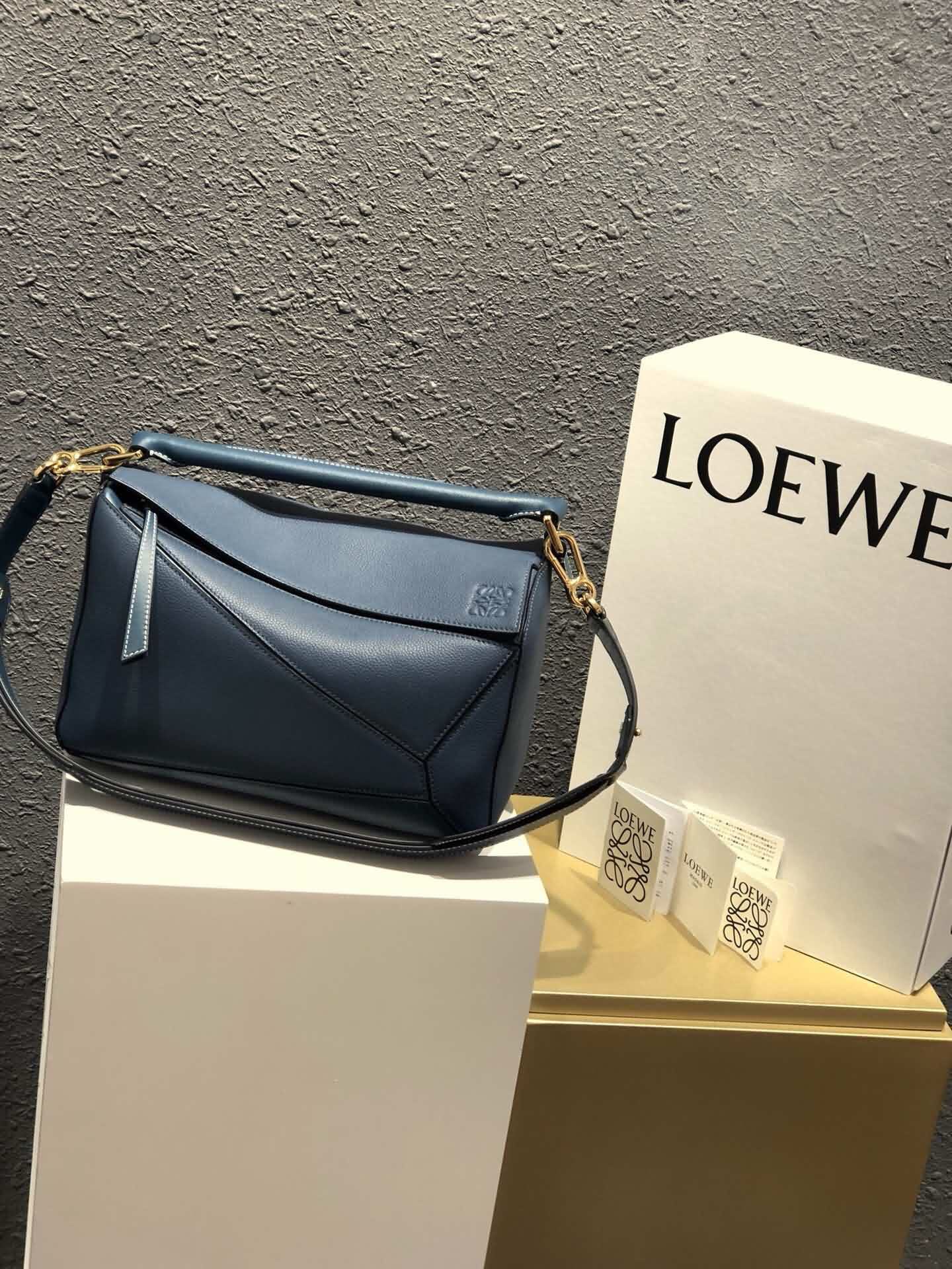 純原爆款Loewe puzzle 荔枝紋皮