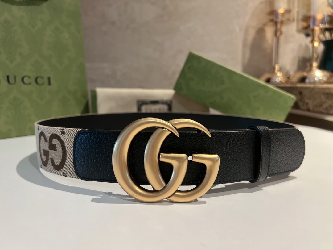 超級雙G帶扣寬版腰帶
