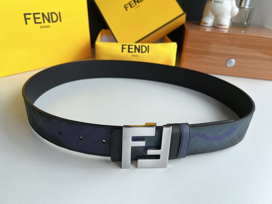 FENDI 芬迪 雙FF牛皮腰帶