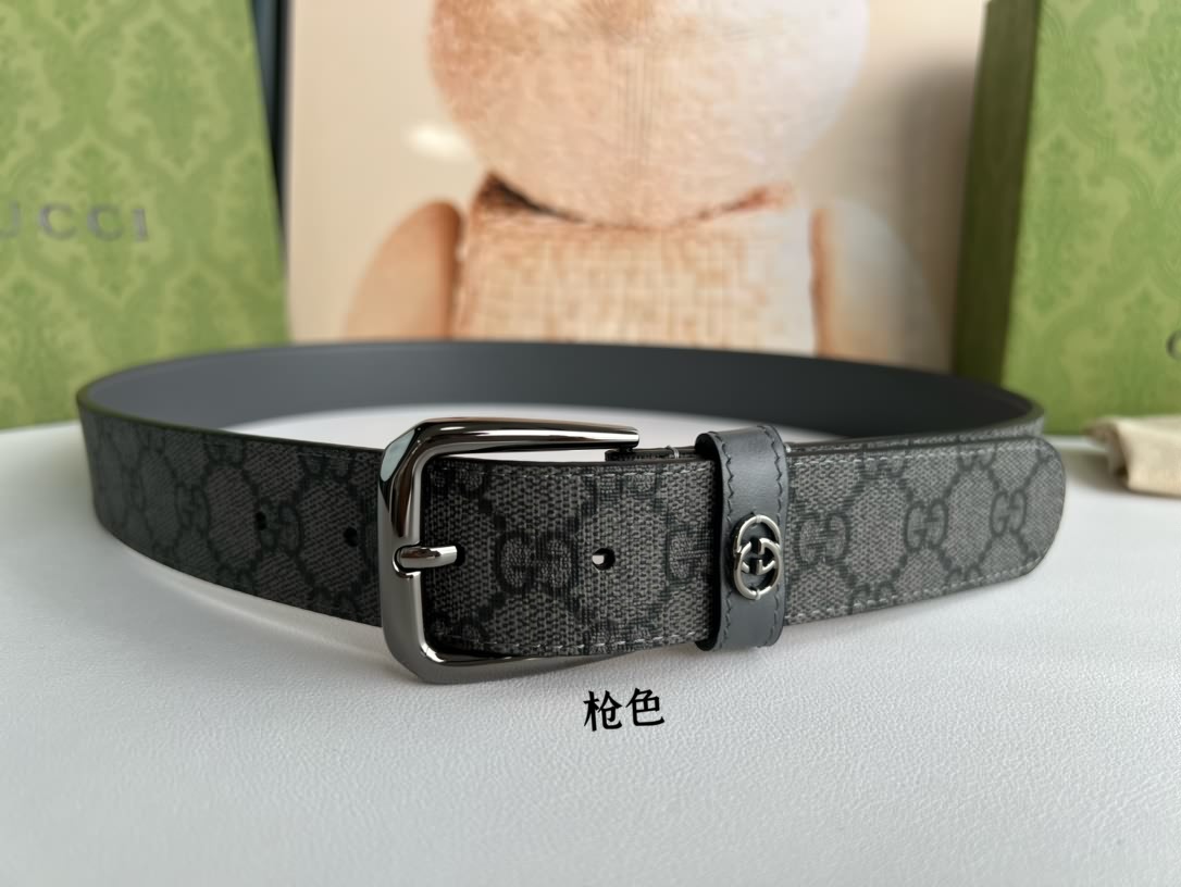 GG  Supreme帆布 男士經典款腰