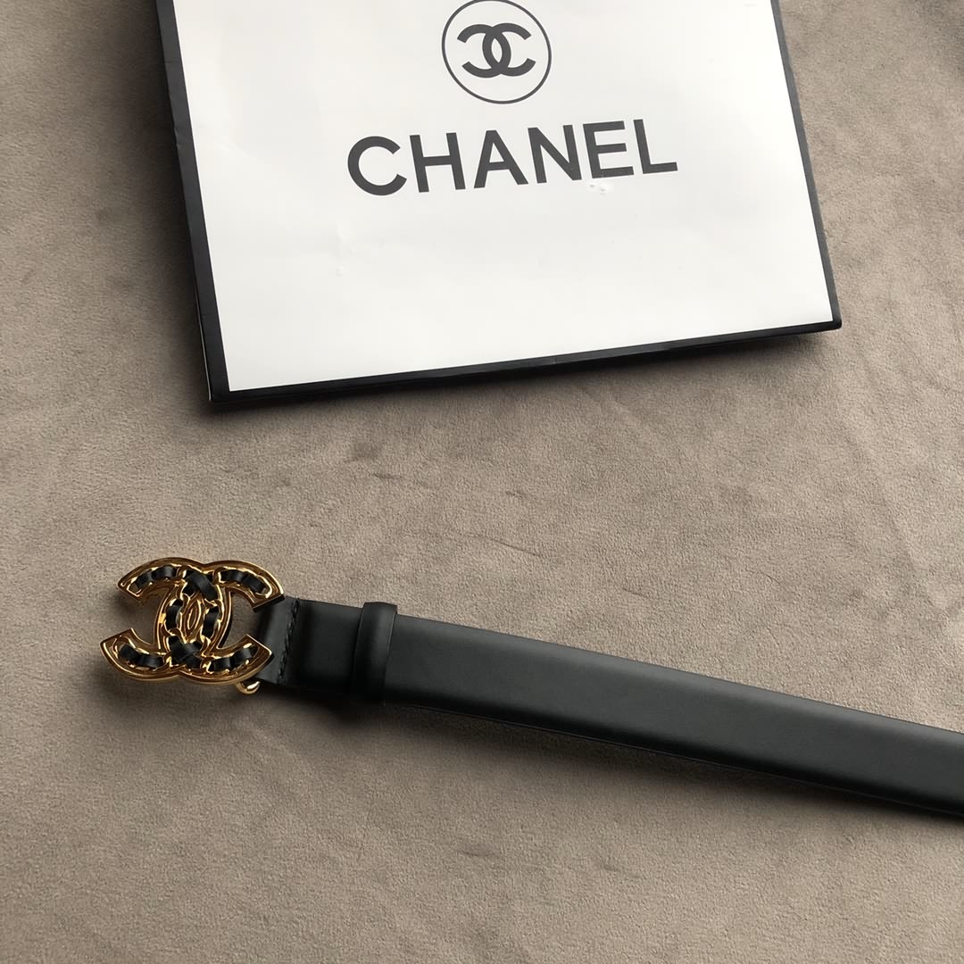 Chanel香奈兒 鏈條扣女士腰帶