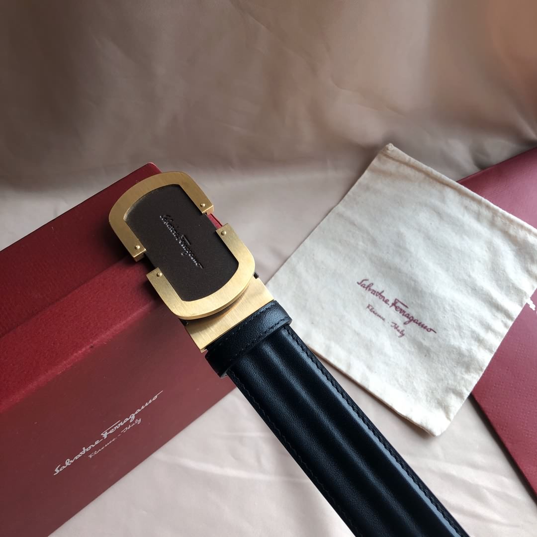 Salvatore  Ferragamo菲拉格慕男士3.5cm精緻夾扣