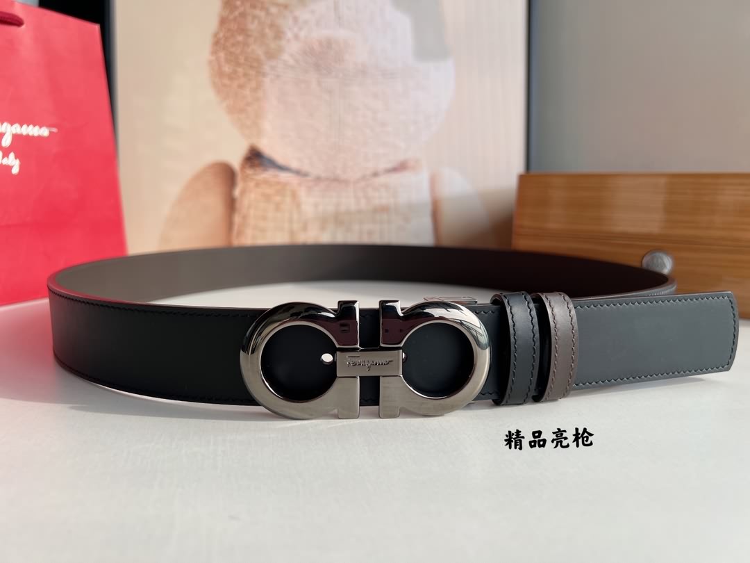 Ferragamo菲拉格慕男士3.5cm精品金屬扣