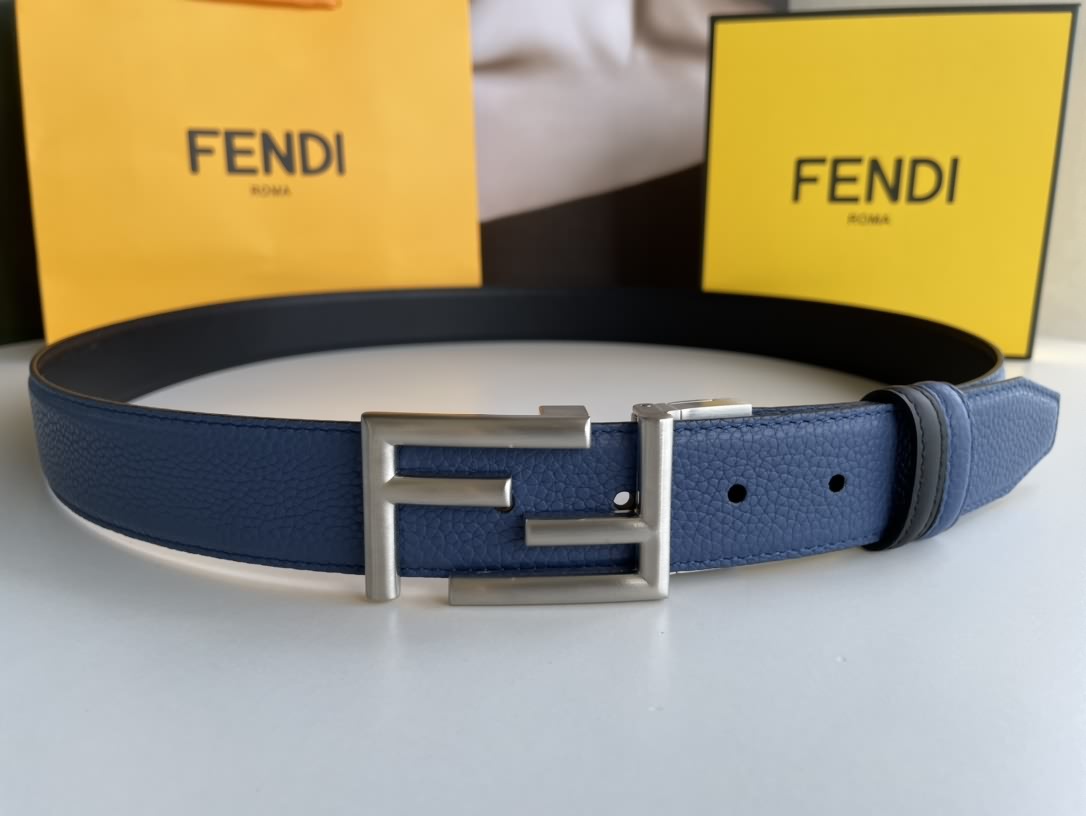 FENDI芬迪 頭層牛皮腰帶
