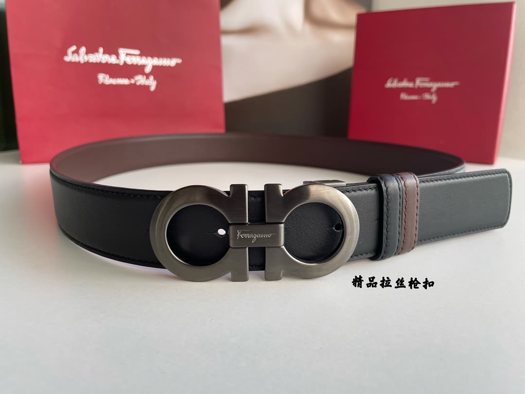 Ferragamo菲拉格慕男士3.5cm精品金屬扣