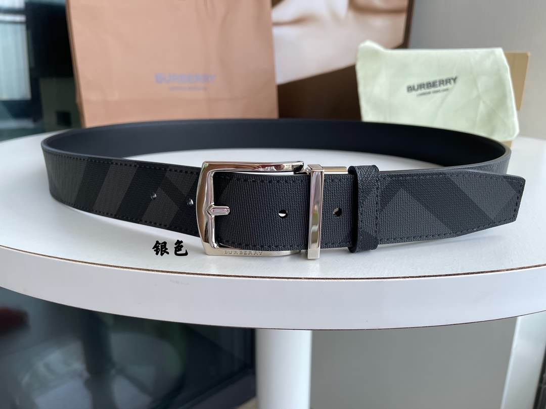 Burberry博柏利經典格紋英倫風時尚元素腰帶