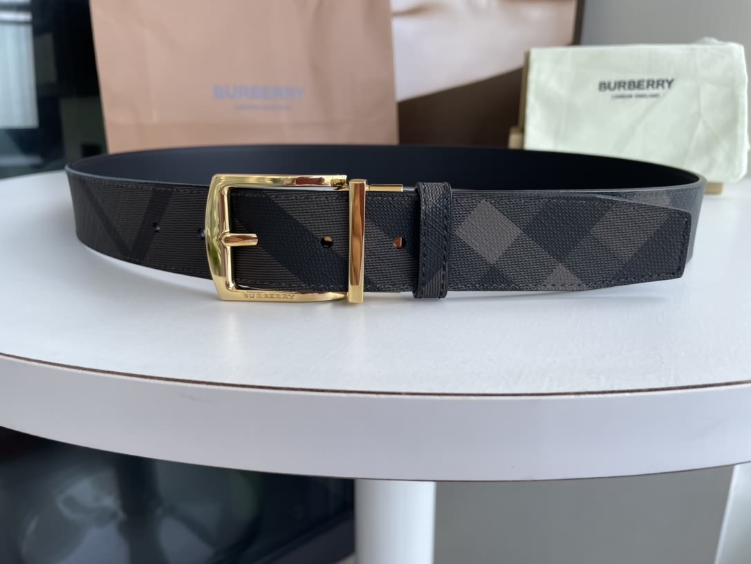Burberry博柏利經典格紋英倫風時尚元素腰帶