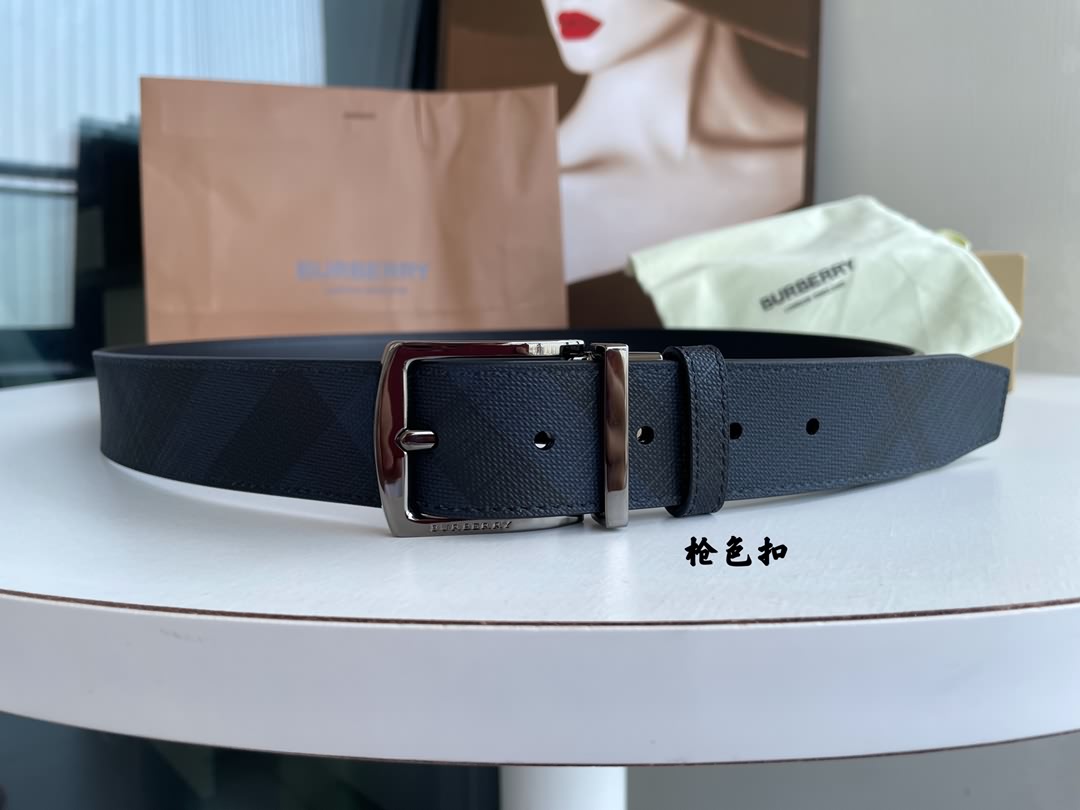 Burberry博柏利經典格紋英倫風時尚元素腰帶