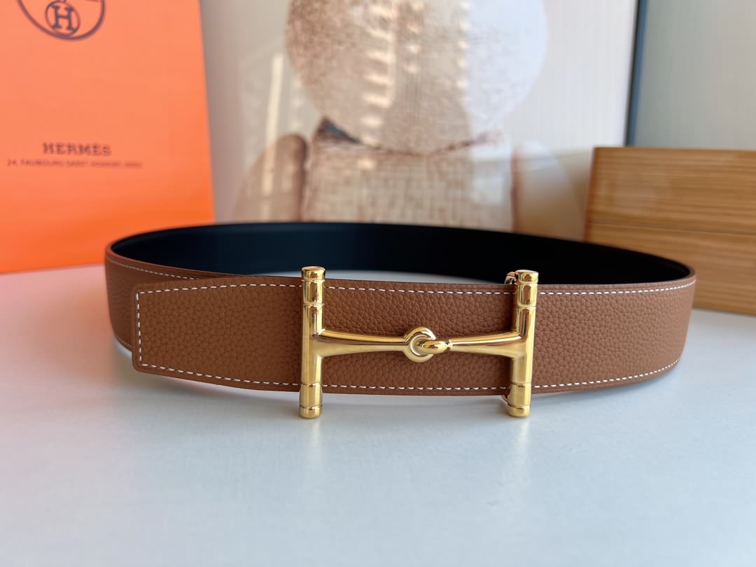 Togo皮雙面皮腰帶