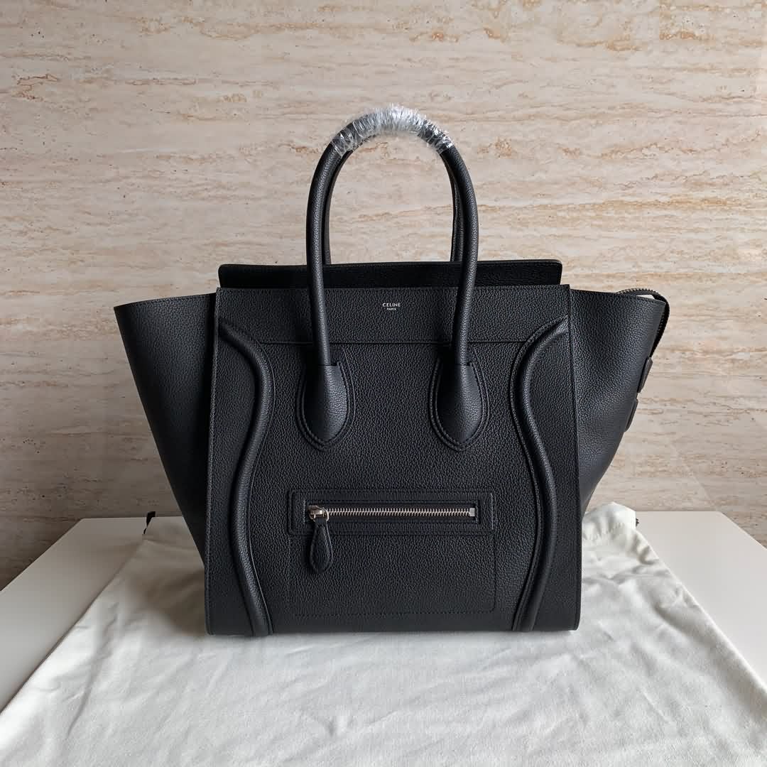 LUGGAGE MINI大號轉鼓小牛皮手袋