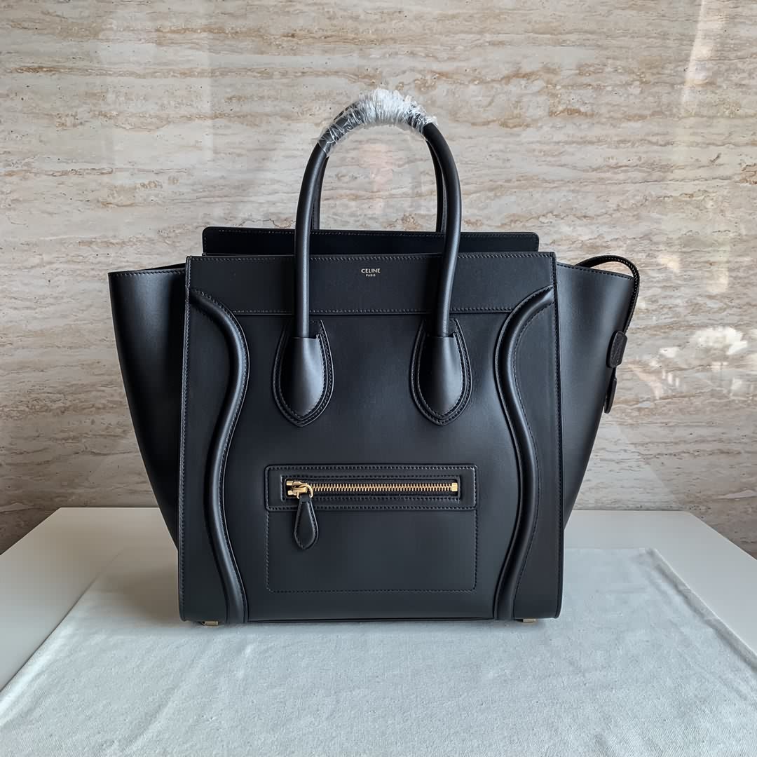 LUGGAGE MINI大號轉鼓小牛皮手袋