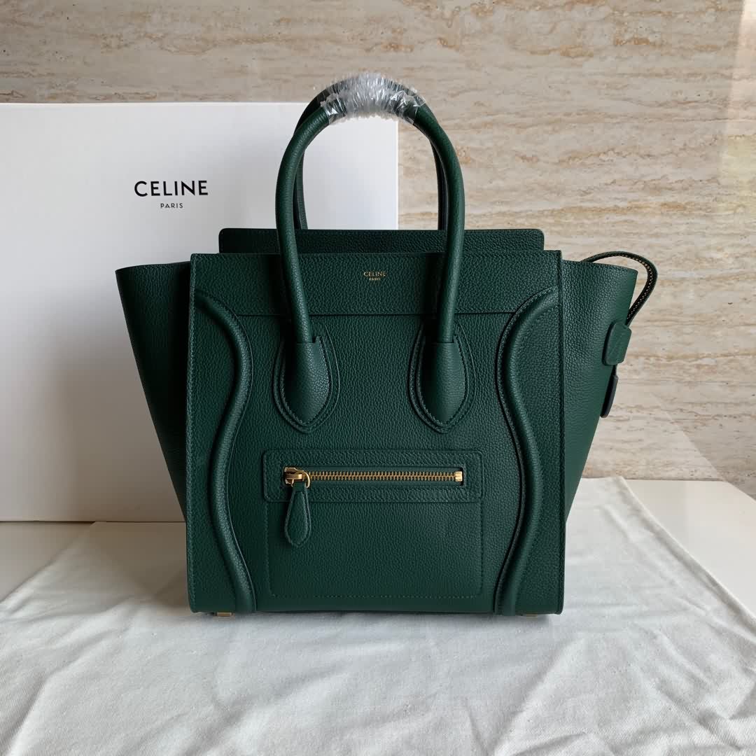 LUGGAGE MICRO超小號轉鼓小牛皮手袋