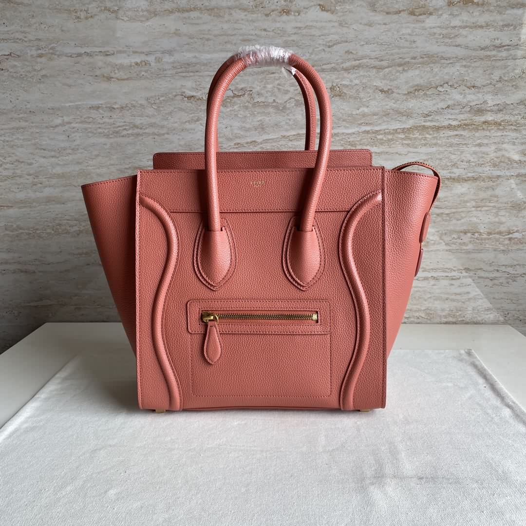 LUGGAGE MICRO超小號轉鼓小牛皮手袋