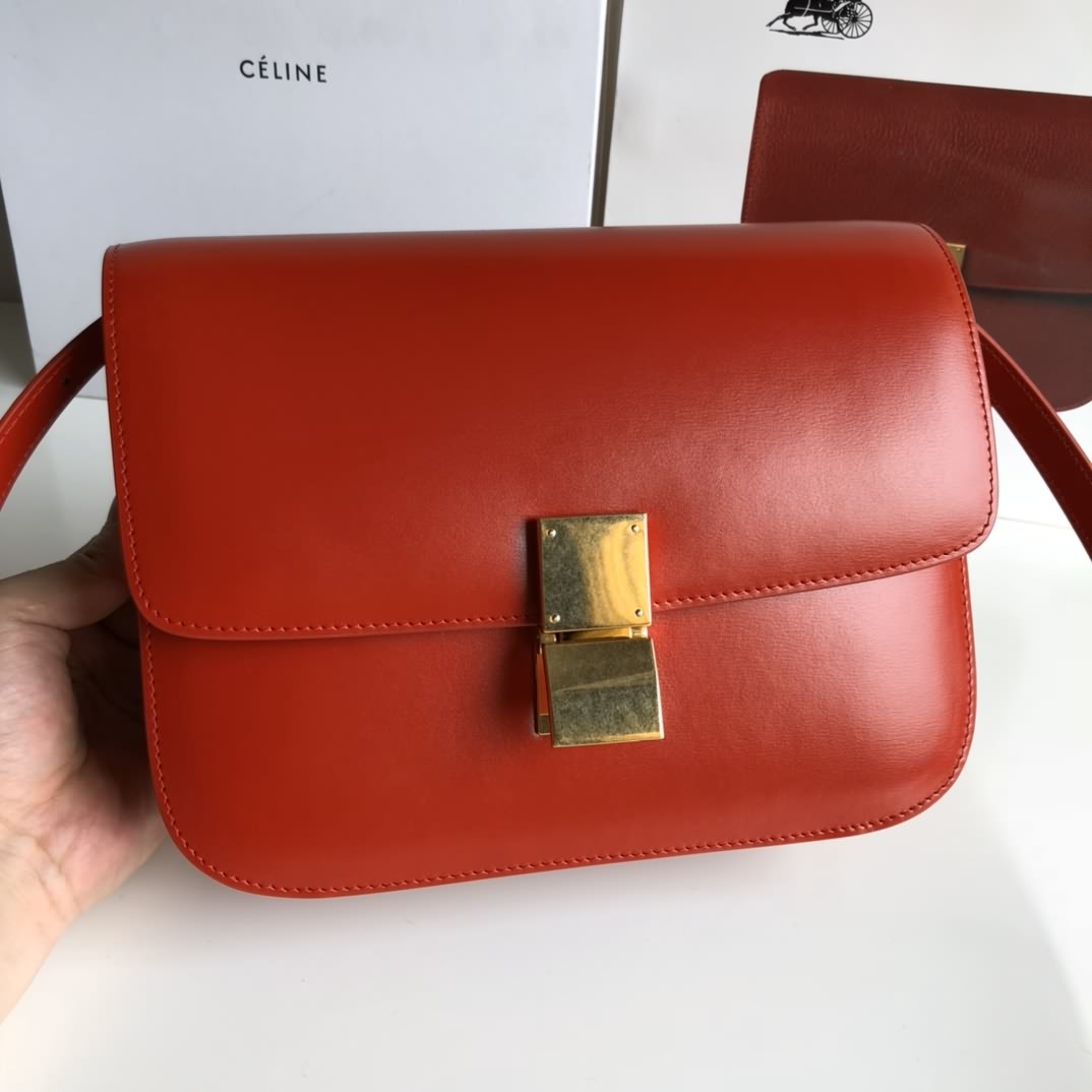 （全新的）box辣椒紅手搓紋