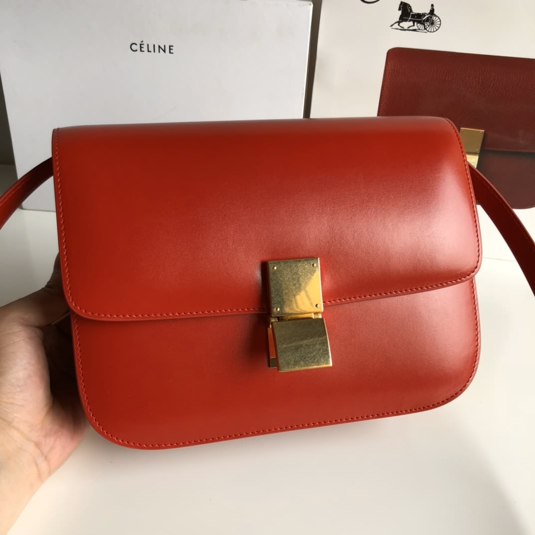 （全新的）box 大紅平紋