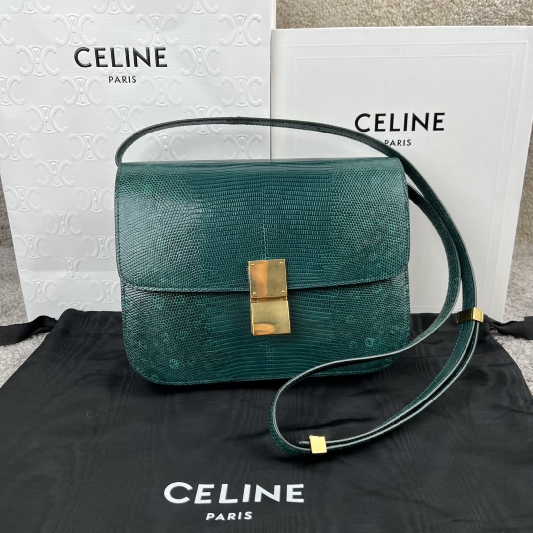 新升級classic box 墨綠色蜥蜴皮