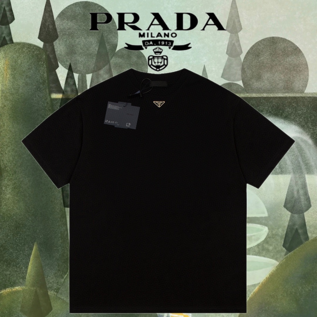 Prad 23新款 胸前三角標T恤