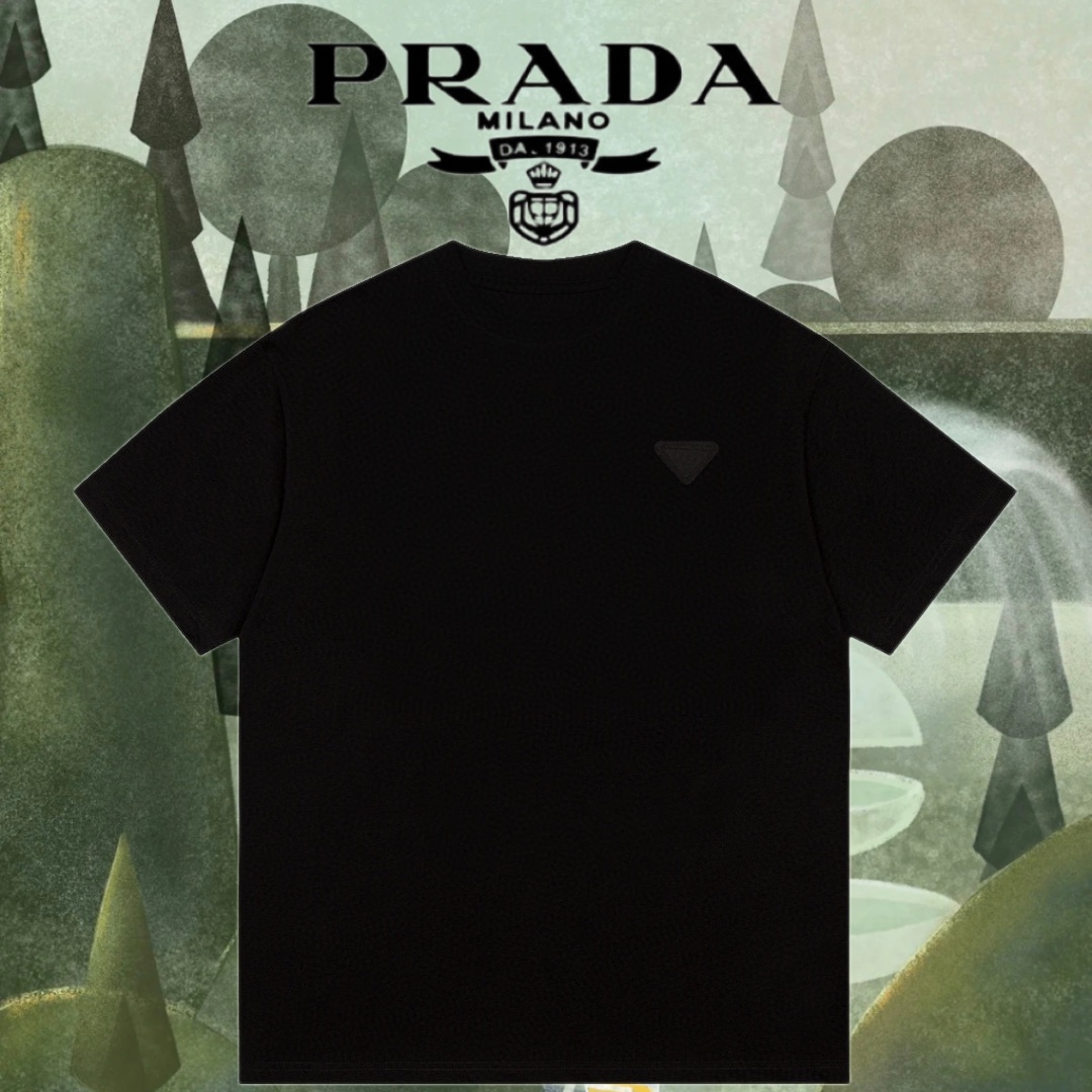 Prad 23新款 三角白標T恤