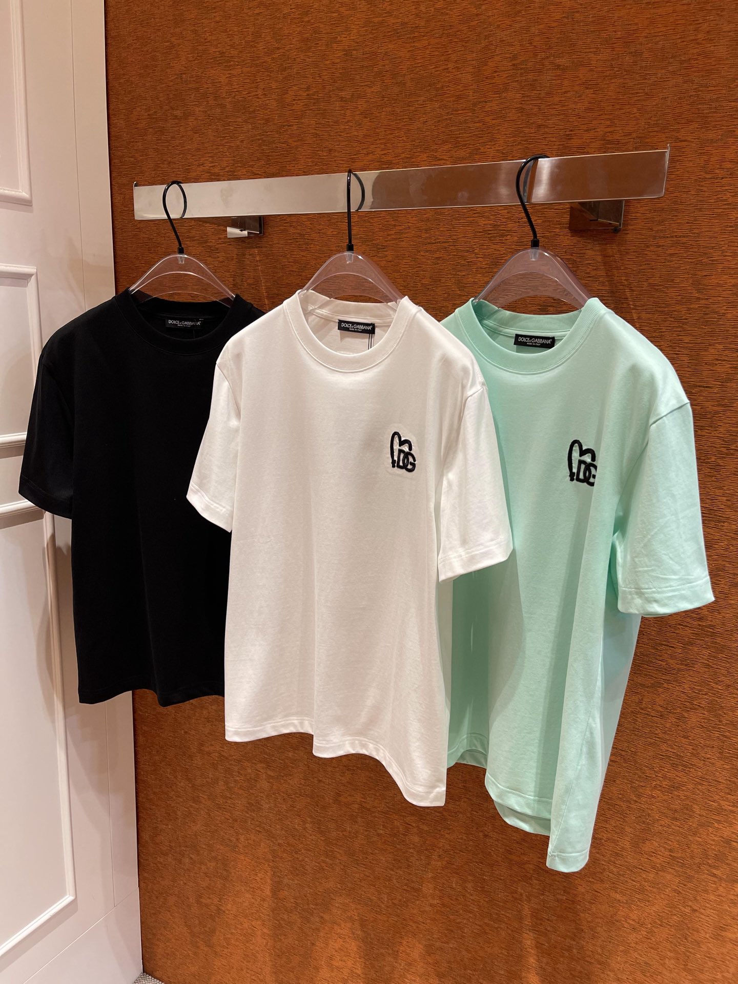D&G  23ss夏季新款愛心標識logo情侶款短袖T恤