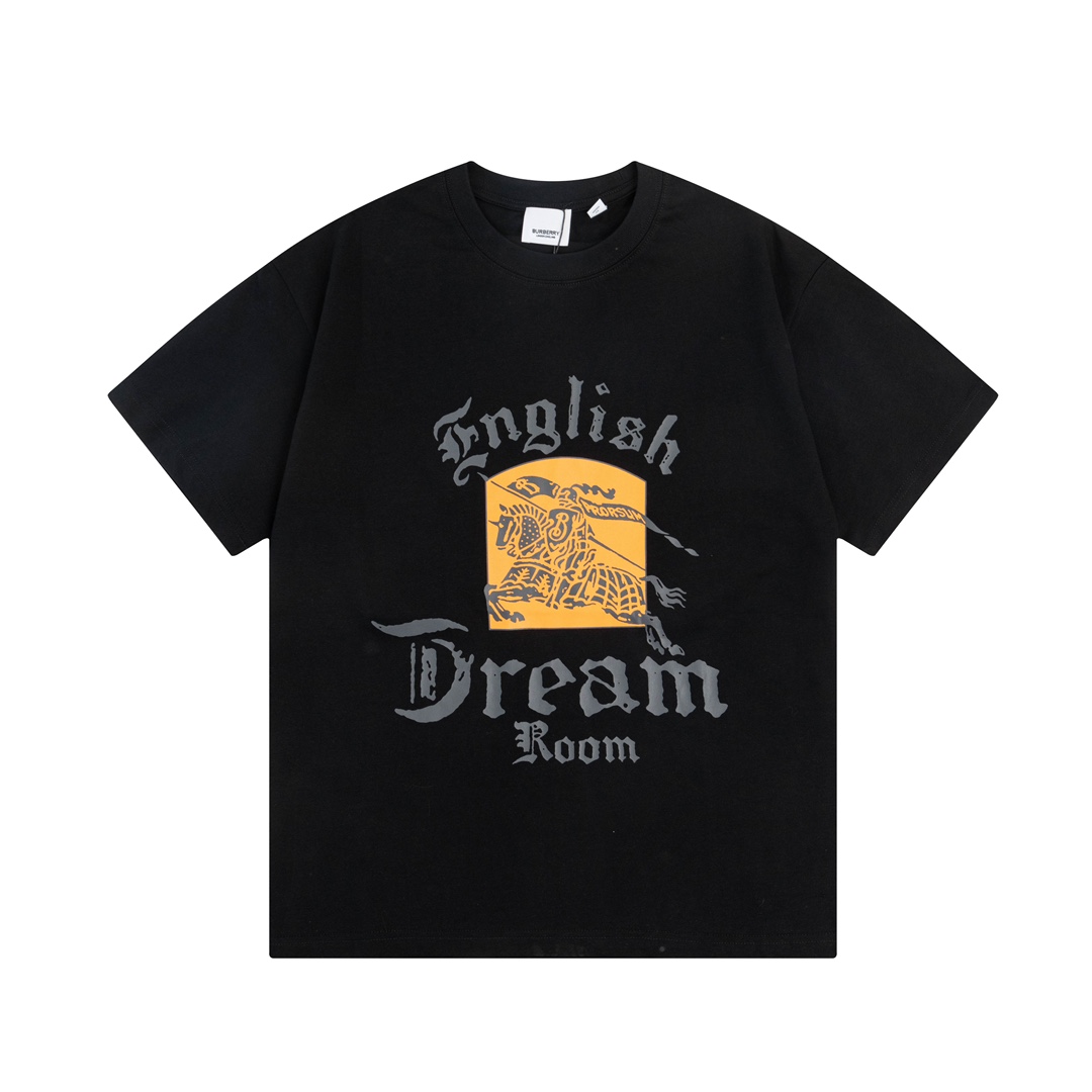 BURBERRY 巴寶莉 Logo標識戰馬印花 精緻升級